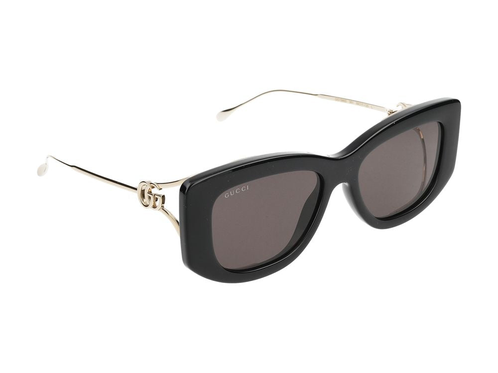 Sunglasses Gucci GG1566S 001 black gold grey 55/17/120