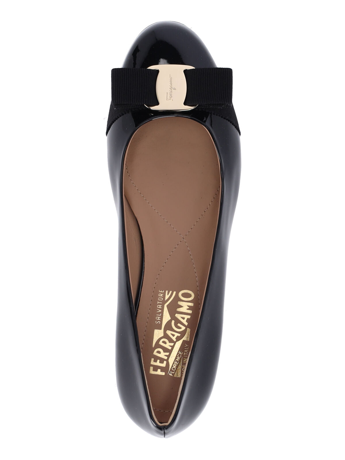 Slip-On Ballerina Flats with Bow Accent