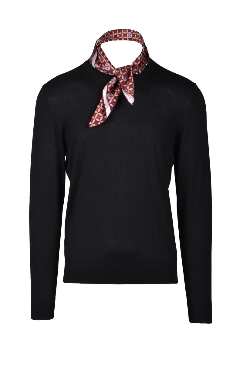 Silk/Cashmere Sweater - Black