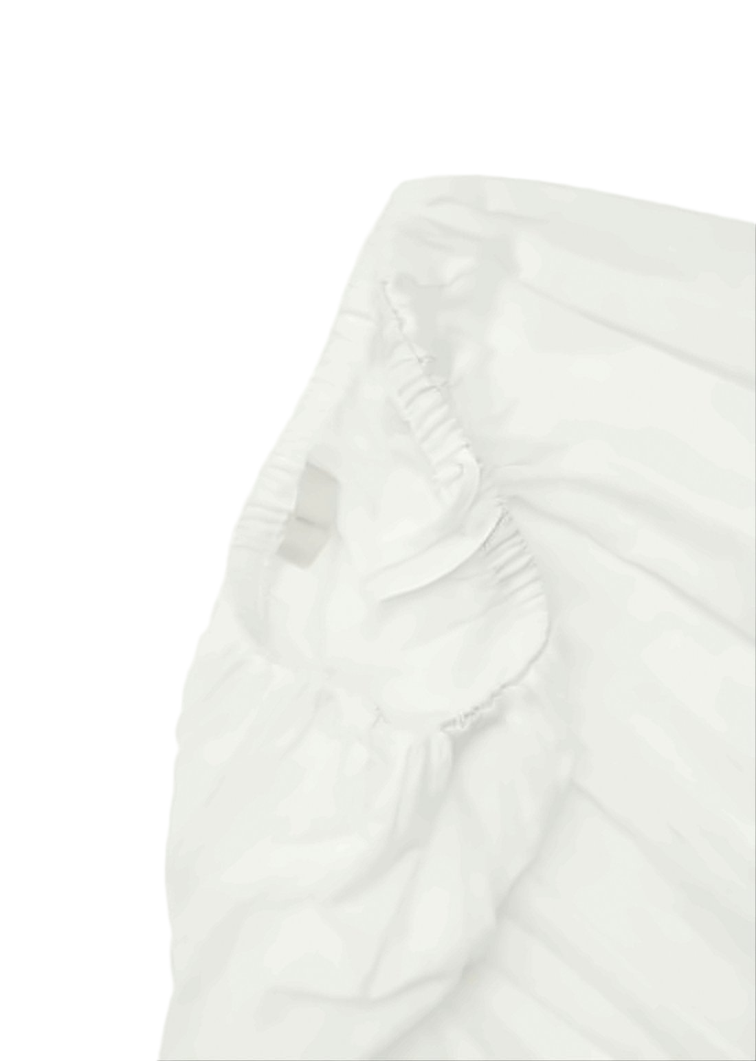 Gathered Waist Short Skirt with Flared Silhouette