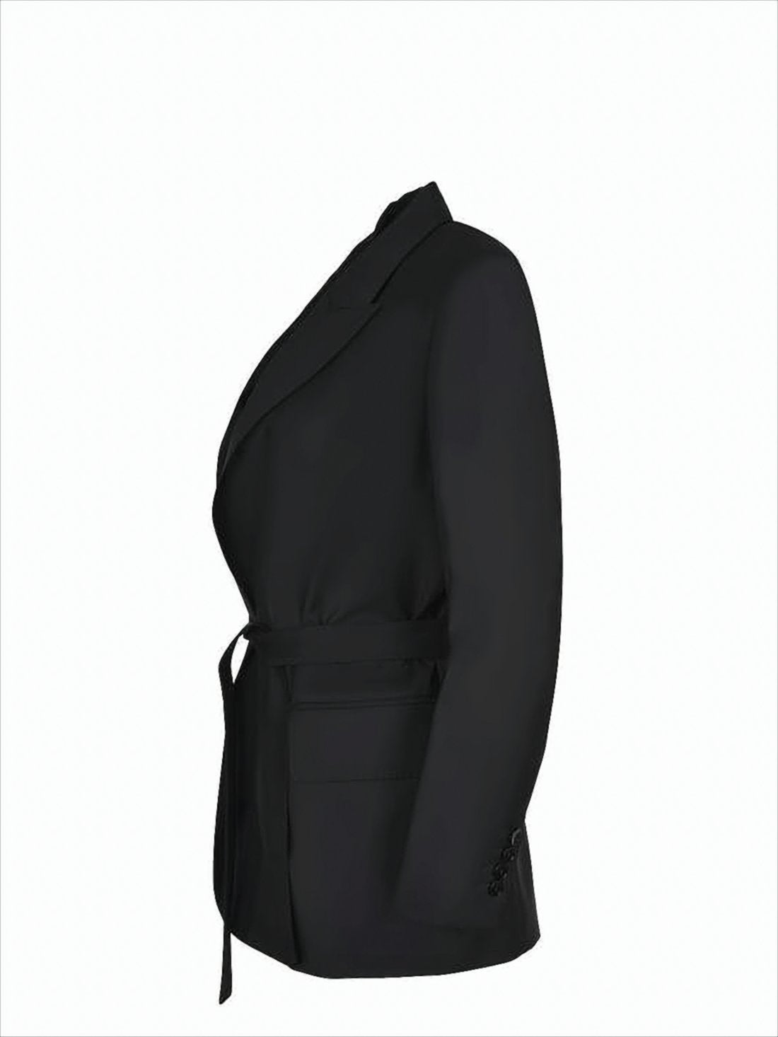 Tailored Wool Coat With Notched Lapel