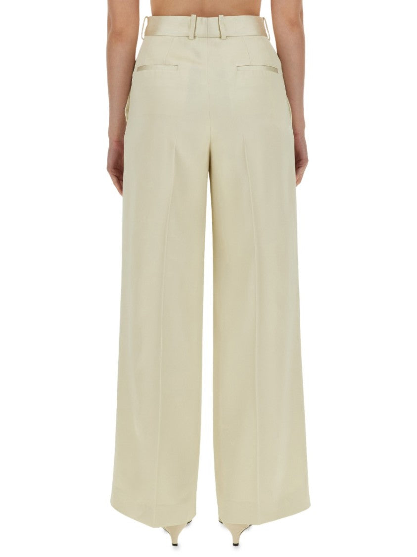 High-Waisted Tailored Pants With Wide Legs