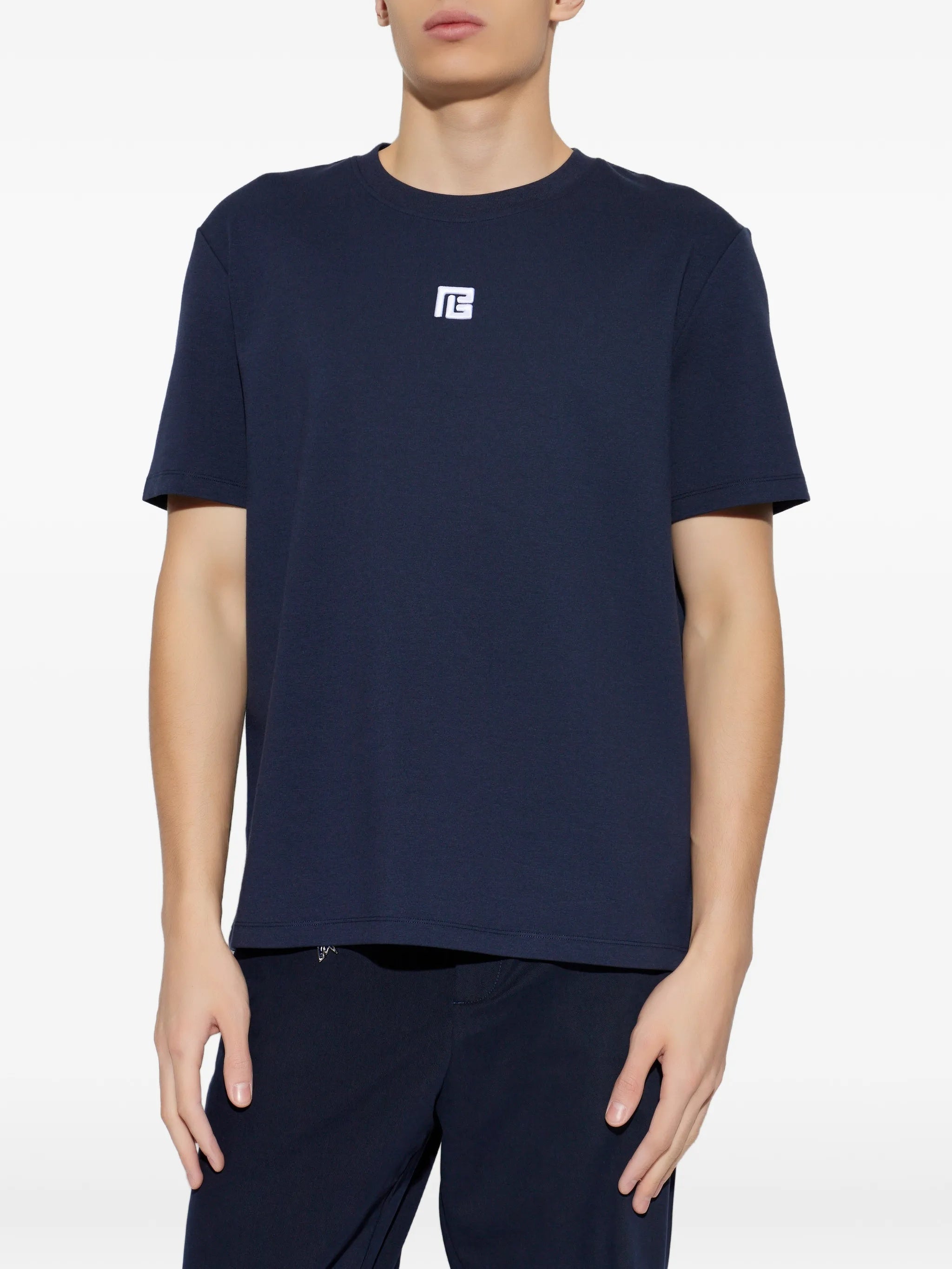 Blue Loose Ss Relaxed Logo T-Shirt