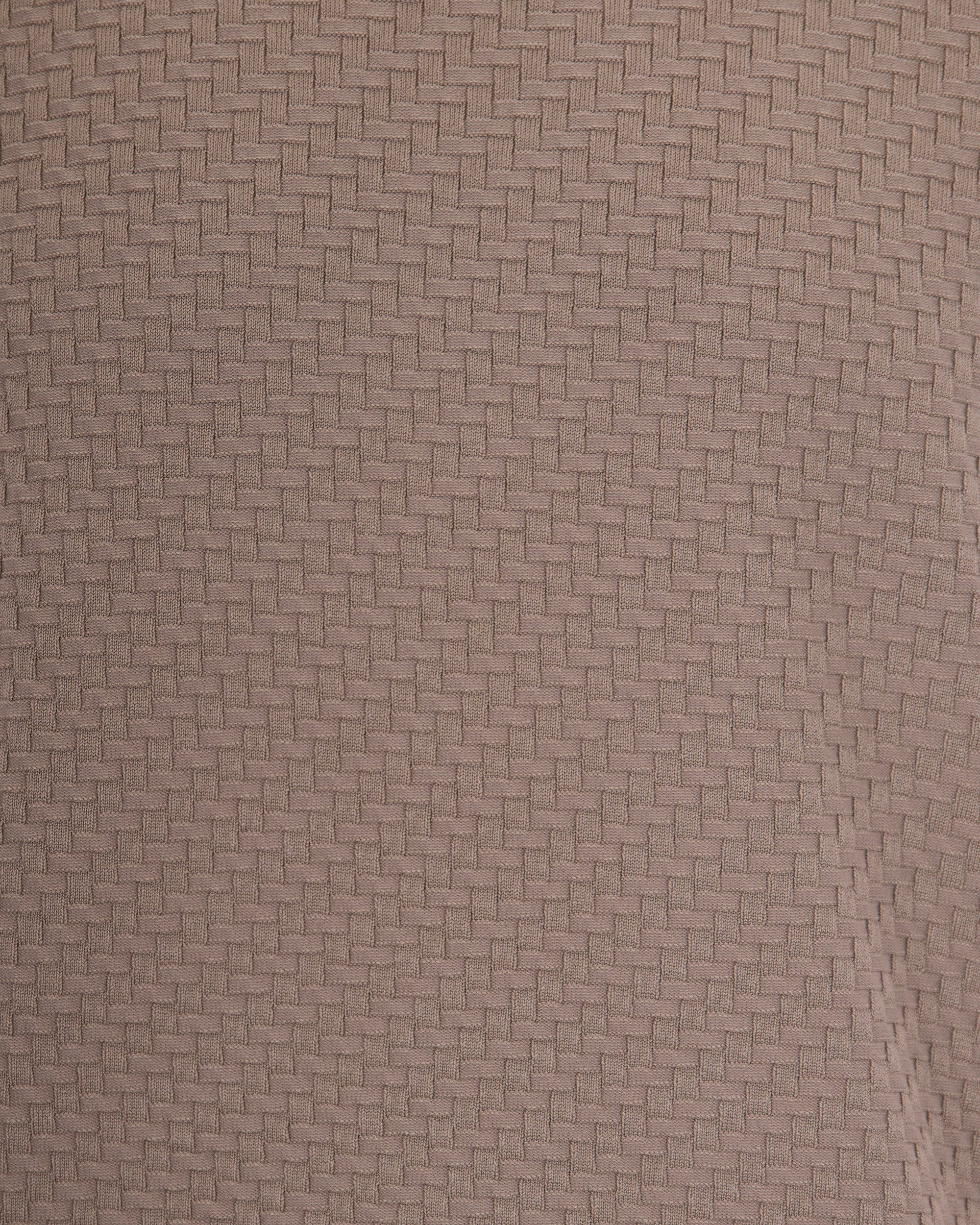 Vintage Khaki Patterned Knit