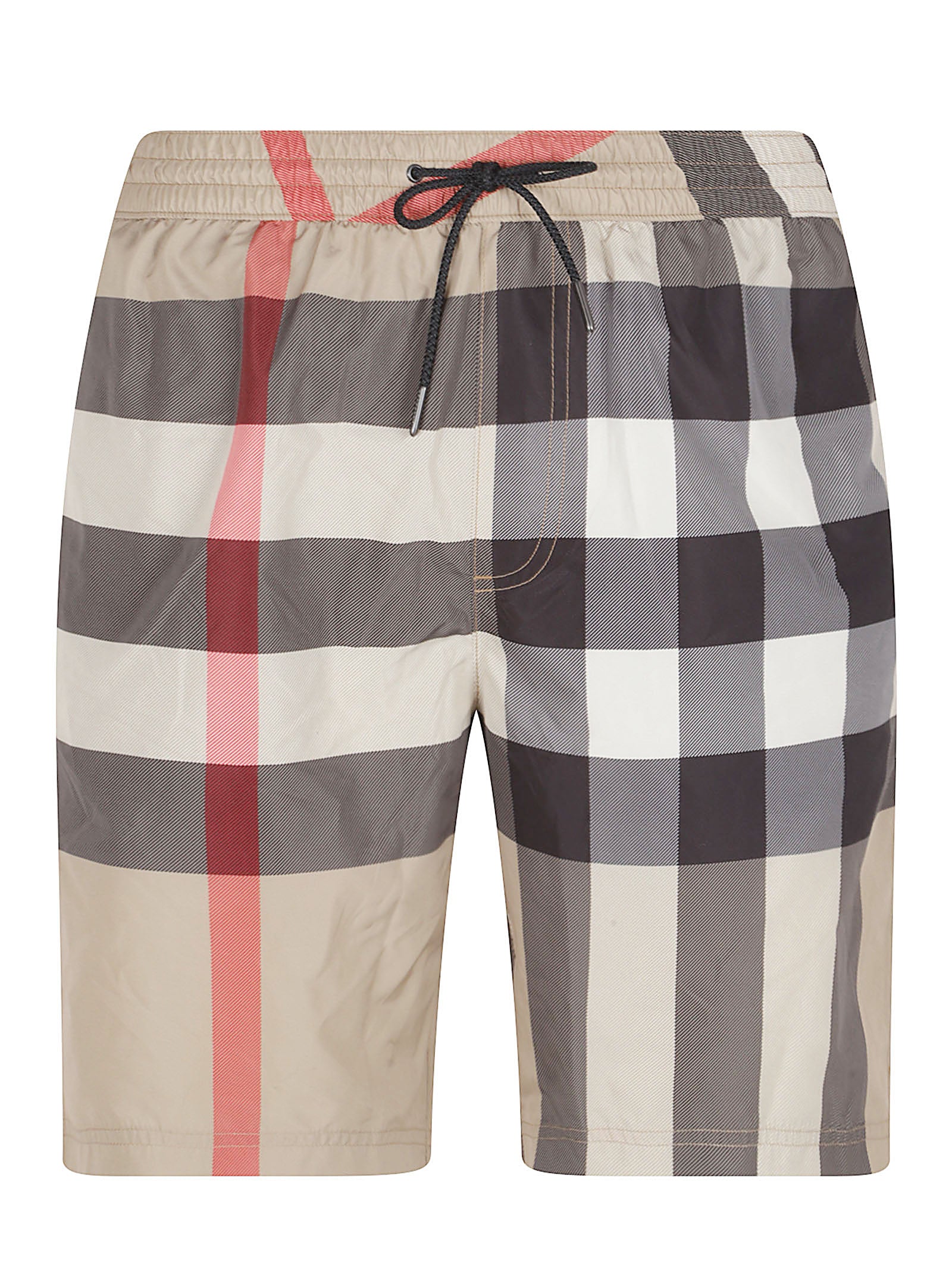 Checkered Beige and Black Shorts