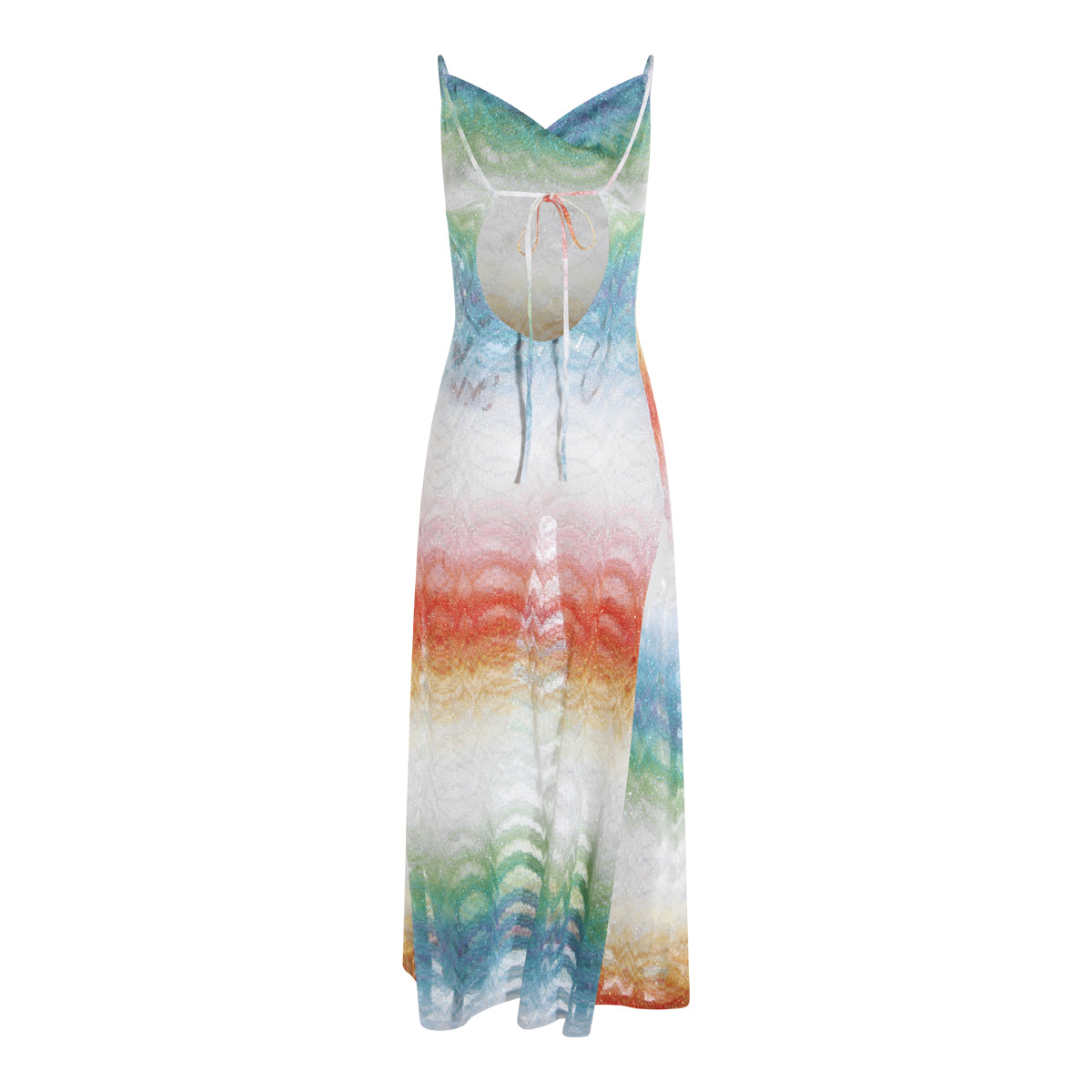 Chevron Pattern Maxi Dress