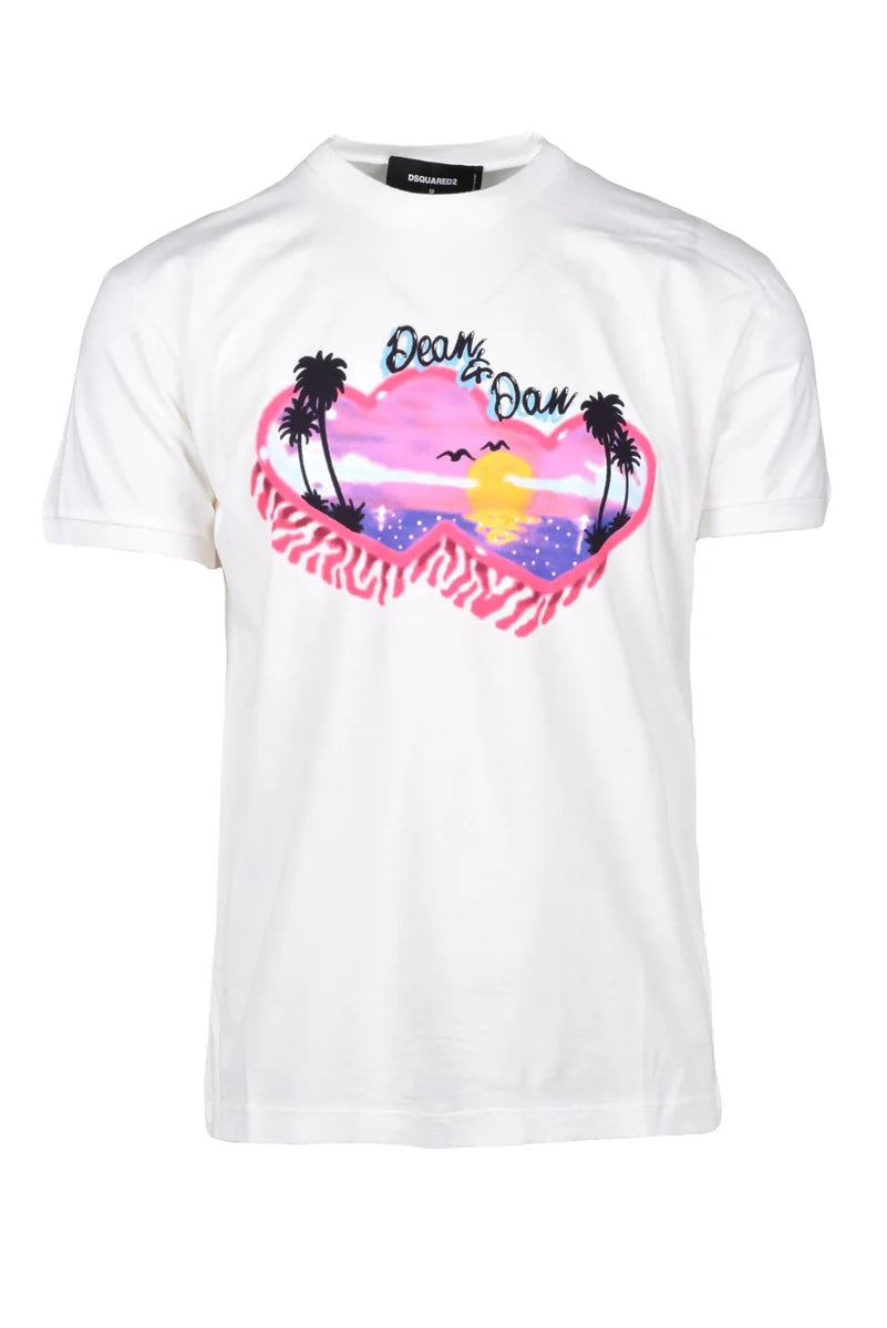 Cotton T-shirt - White Men