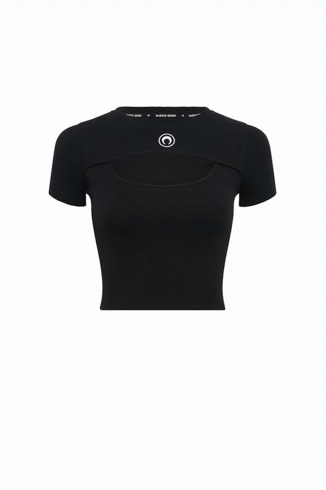 Fitted Black Crop Top