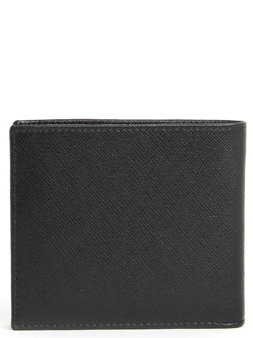 Minimalist Bifold Wallet with Triangular Metal Logo
