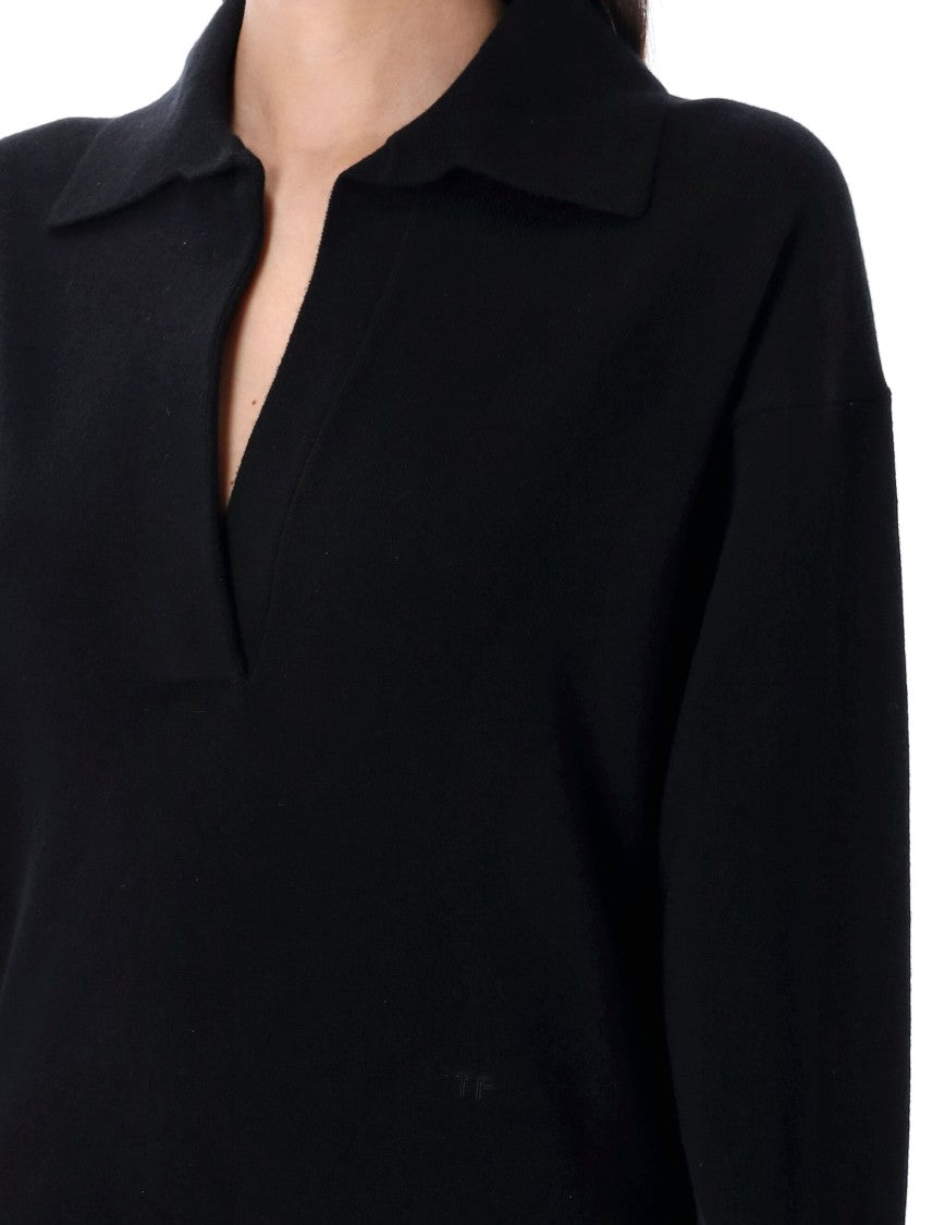 Cashmere Polo Sweater