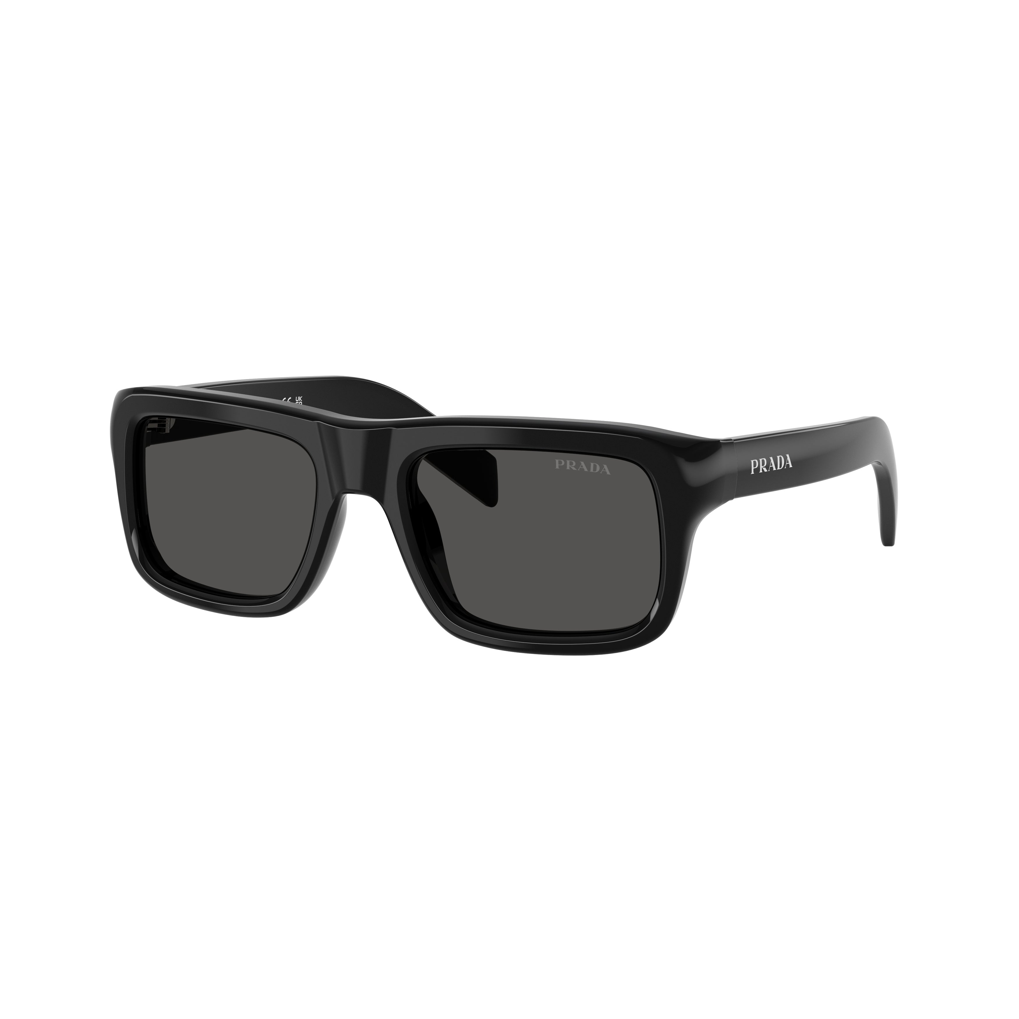 0pr D11s Rectangular Black Acetate Sunglasses