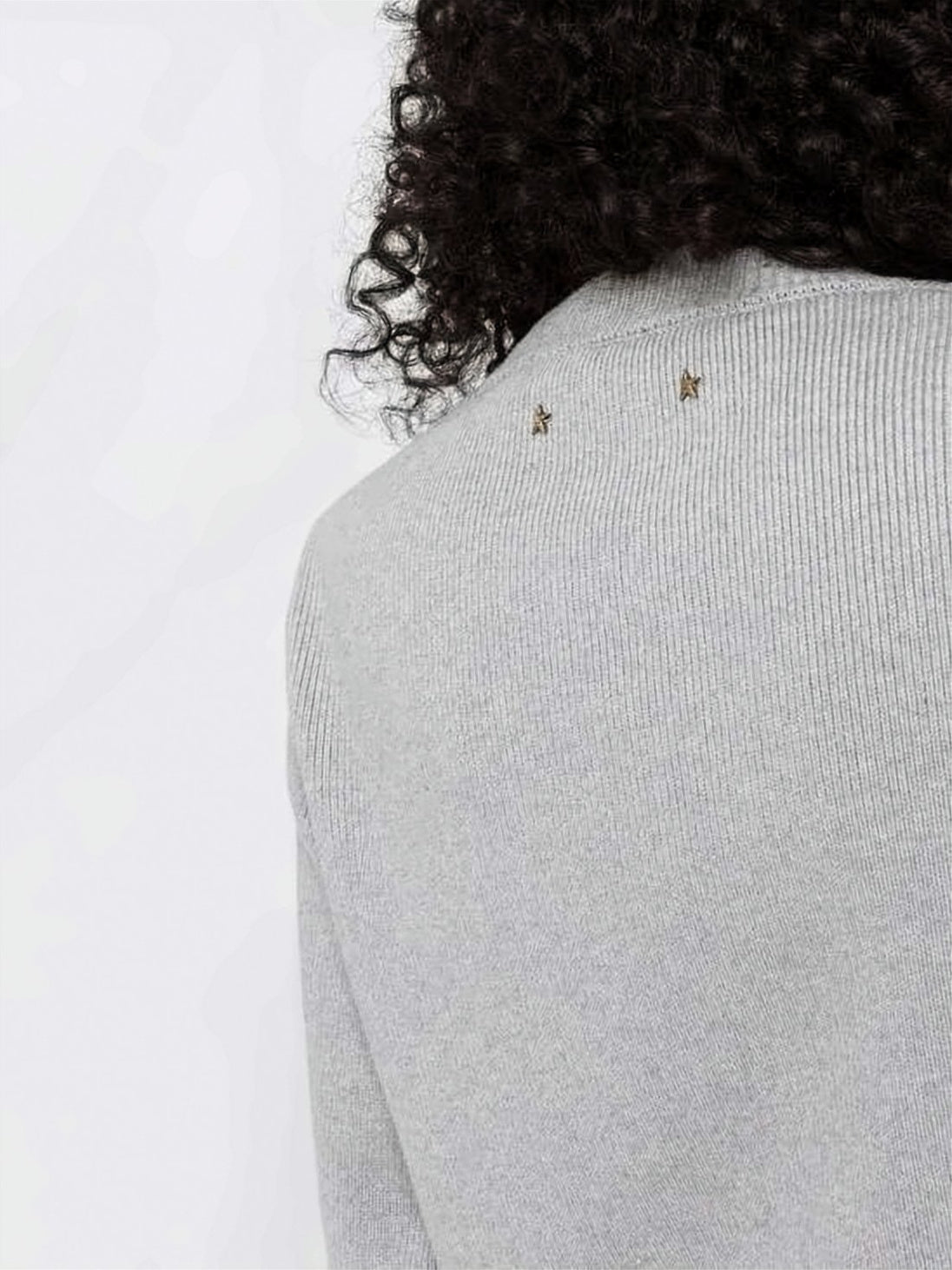 Ribbed Knit Sweater with Distressed Details