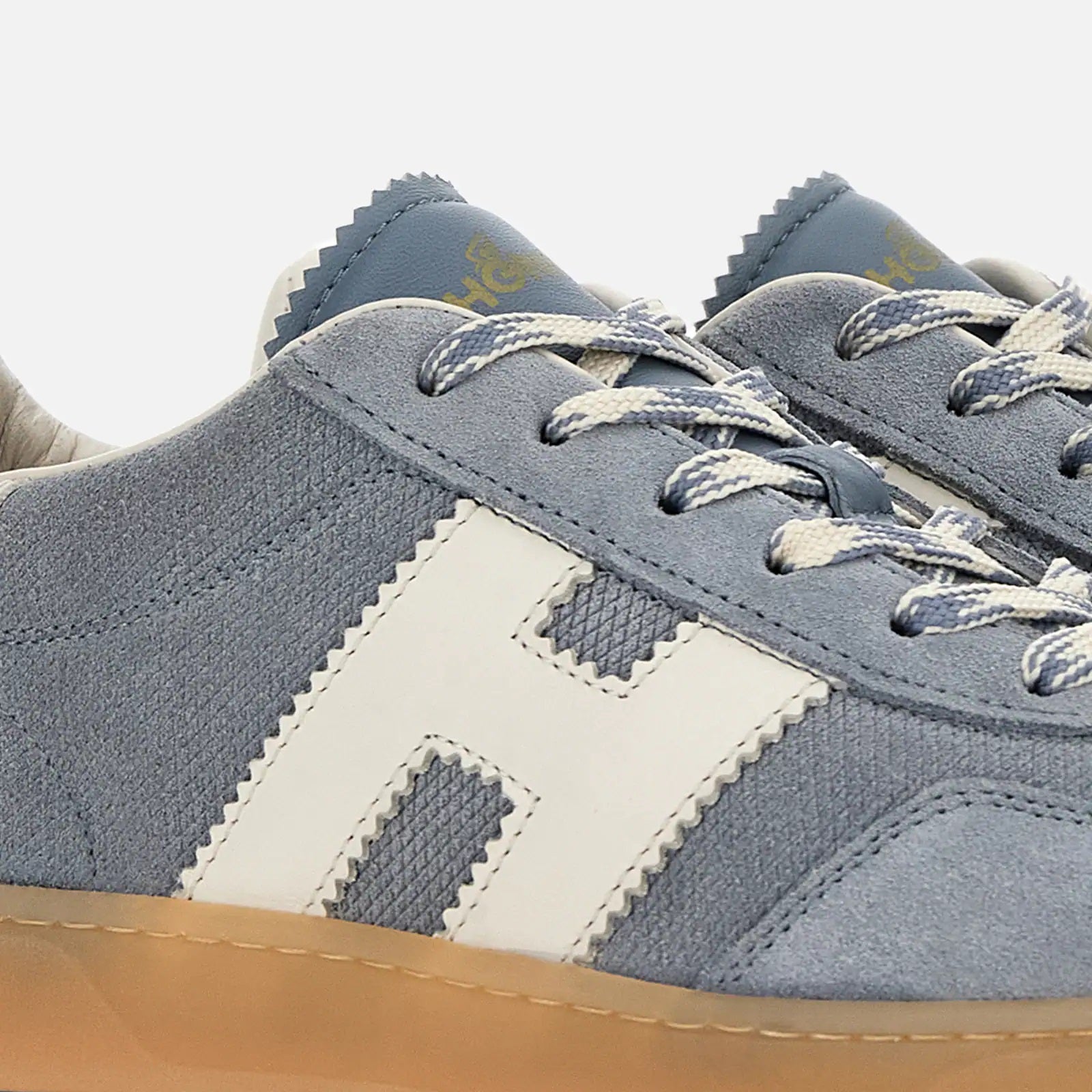 Cool Lace-Up Sneakers in Calfskin and Sheepskin