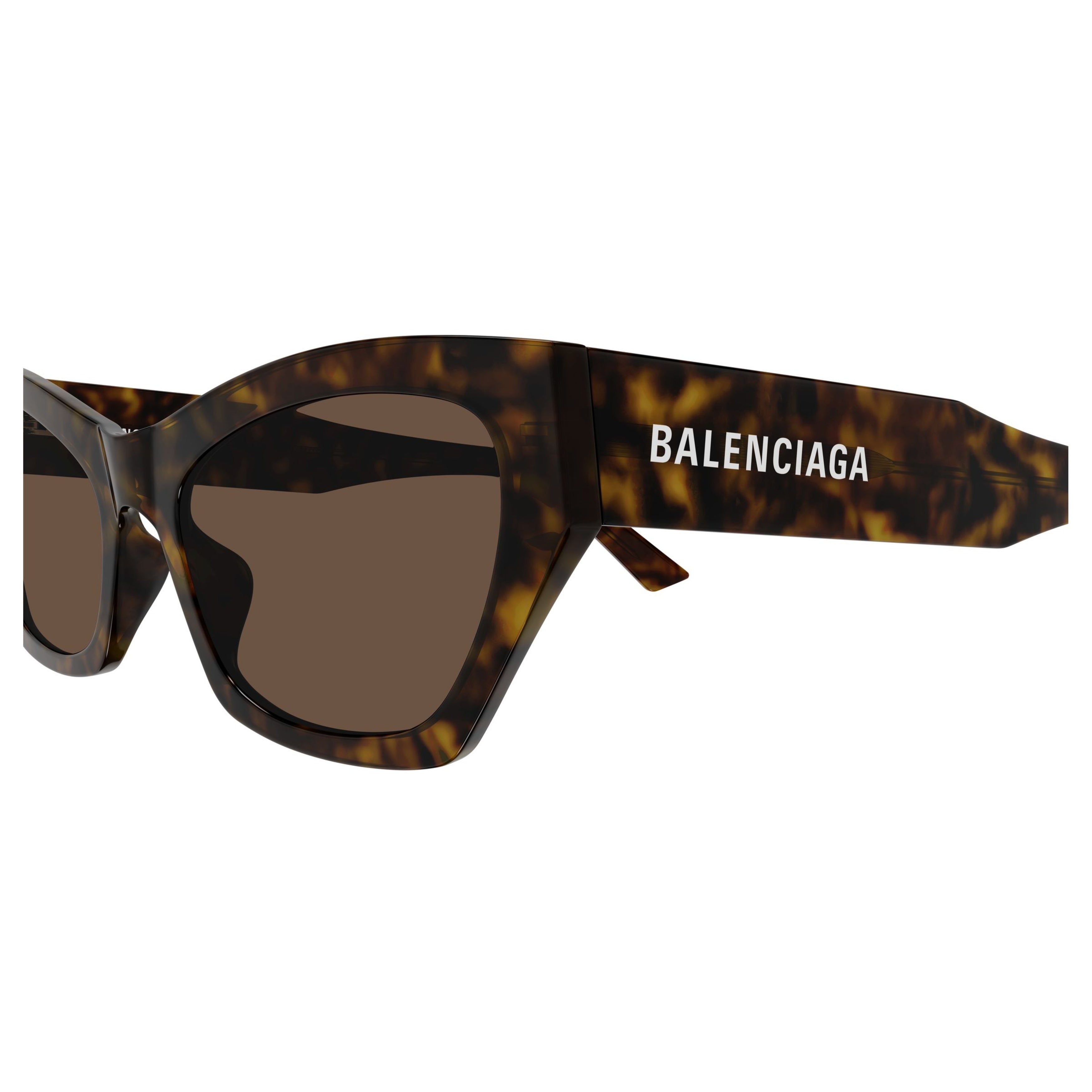 Bb0447s Angular Cat-Eye Sunglasses in Tortoiseshell Pattern