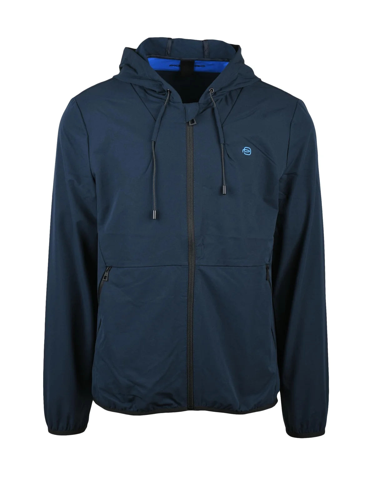 Blue Men Polyamide Technical Jacket