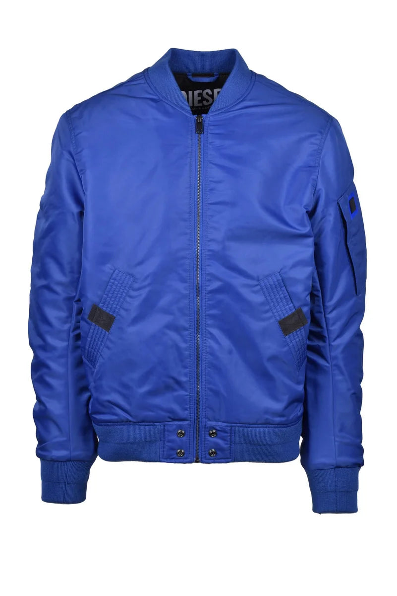 Padded Bomber Jacket - Blue
