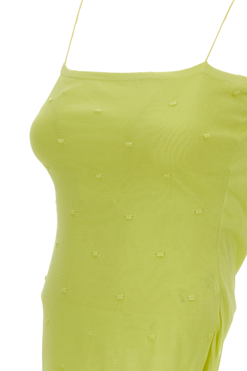 La Maille Plumetis Draped Top