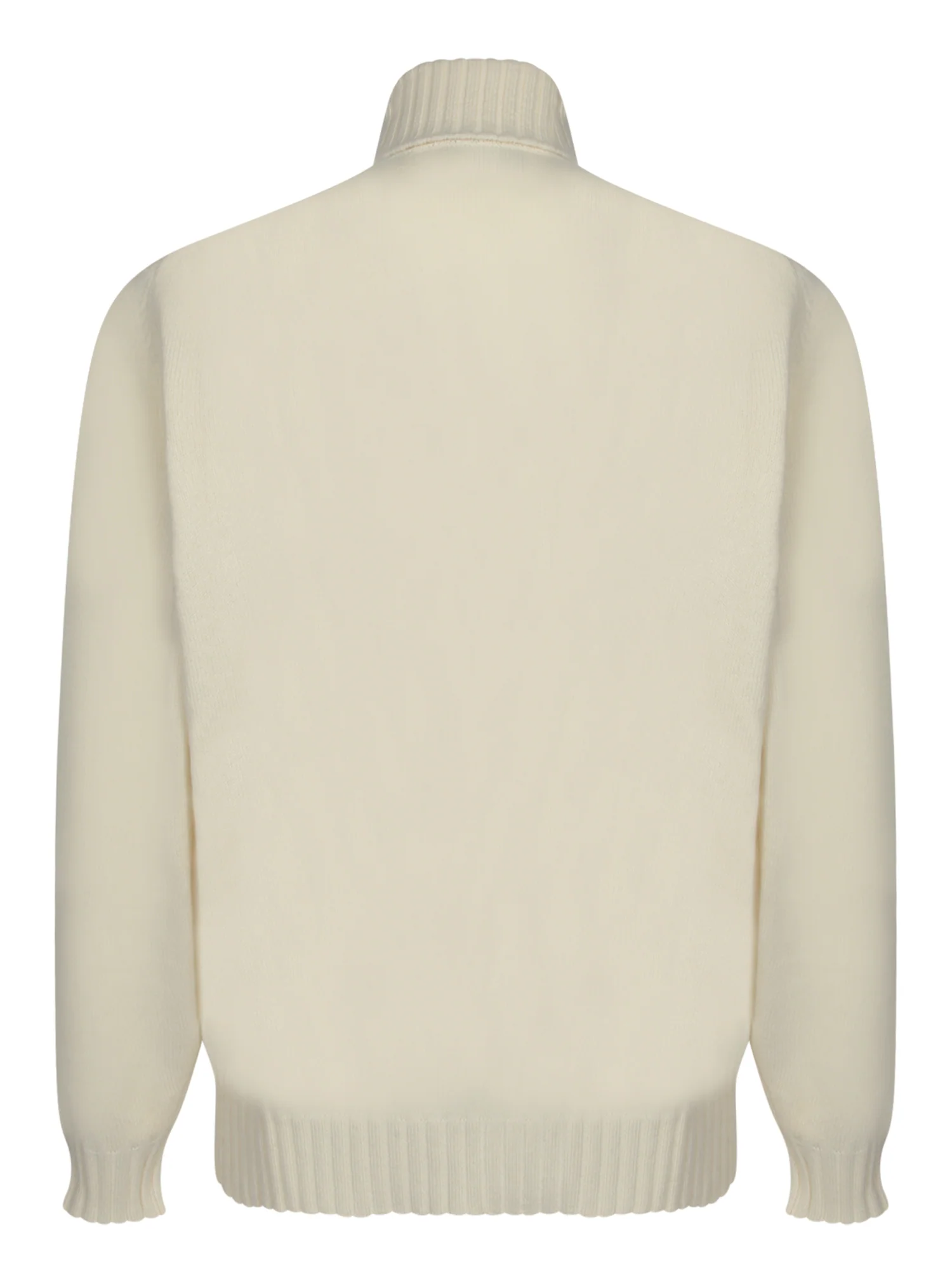 Turtleneck Sweater In Creamy Wool