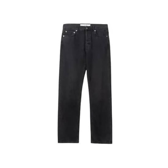 Straight-Leg Denim Pants with Classic Five-Pocket Design