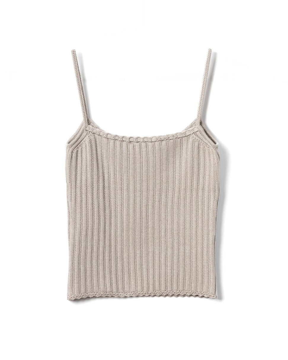 Ribbed Viscose Tank Top