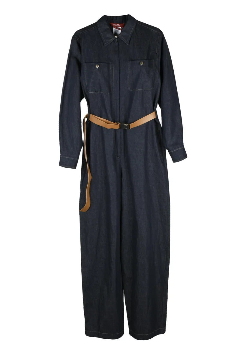 Denim Jumpsuit - Night Blue