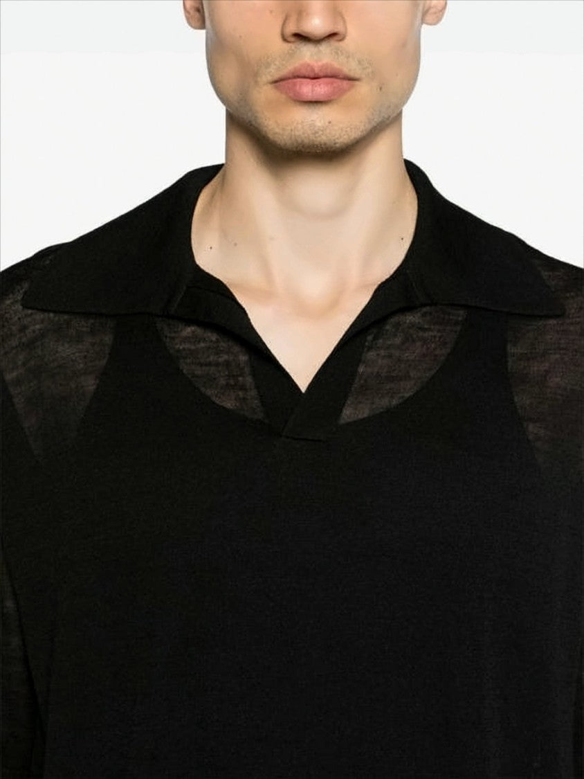 Relaxed Fit Polo Shirt with Classic Collar
