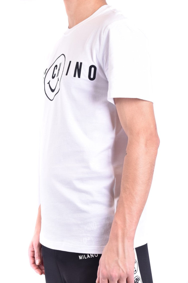 Classic White Tee With Bold Black Print