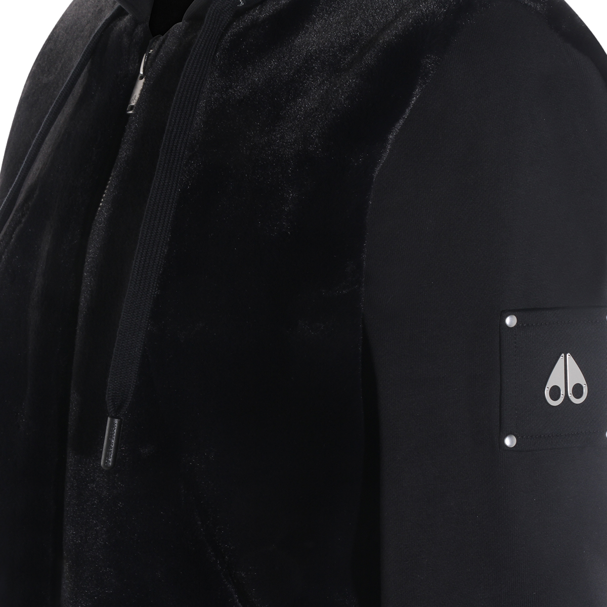 Fitted Black Jacket with High Collar