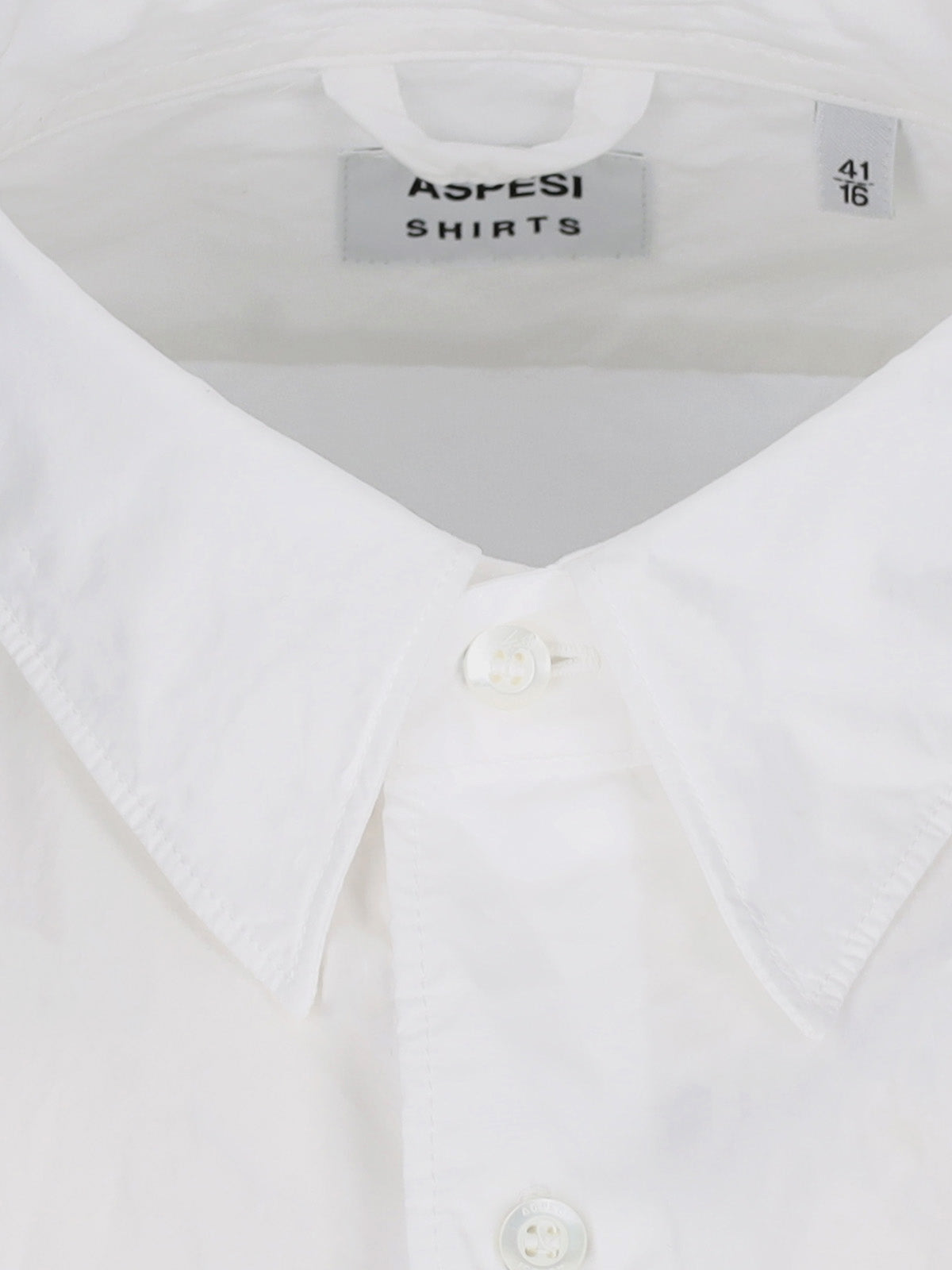 Tailored White Shirt with Button-Down Front