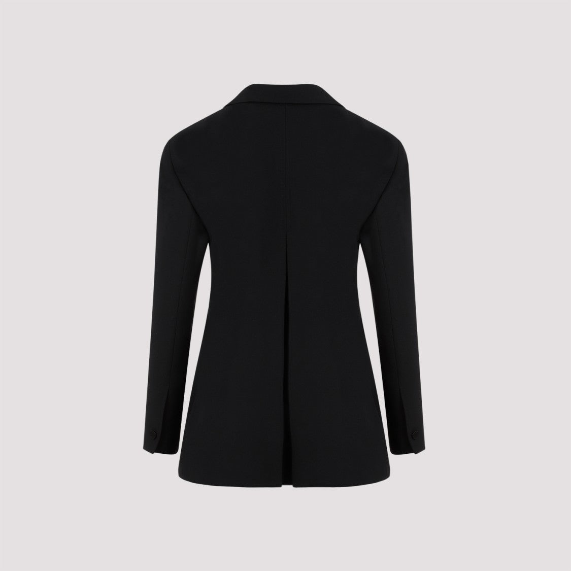 Buttoned Black Virgin Wool Jacket