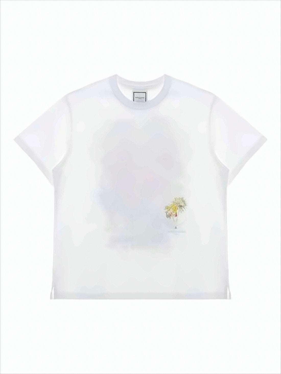 Boxy-Fit Printed T-Shirt with Tropical Graphic