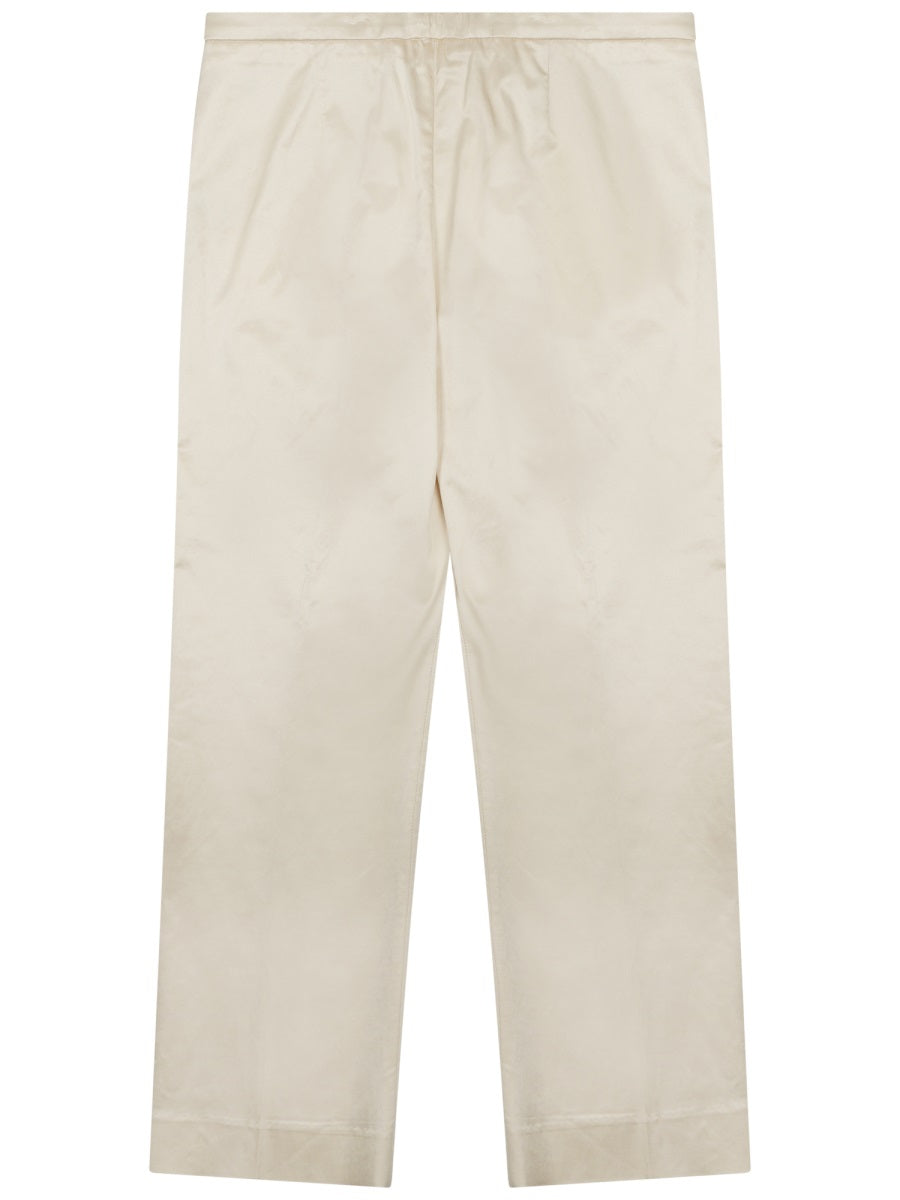 Cropped Straight Pants With Tailored Fit And Minimalist Design