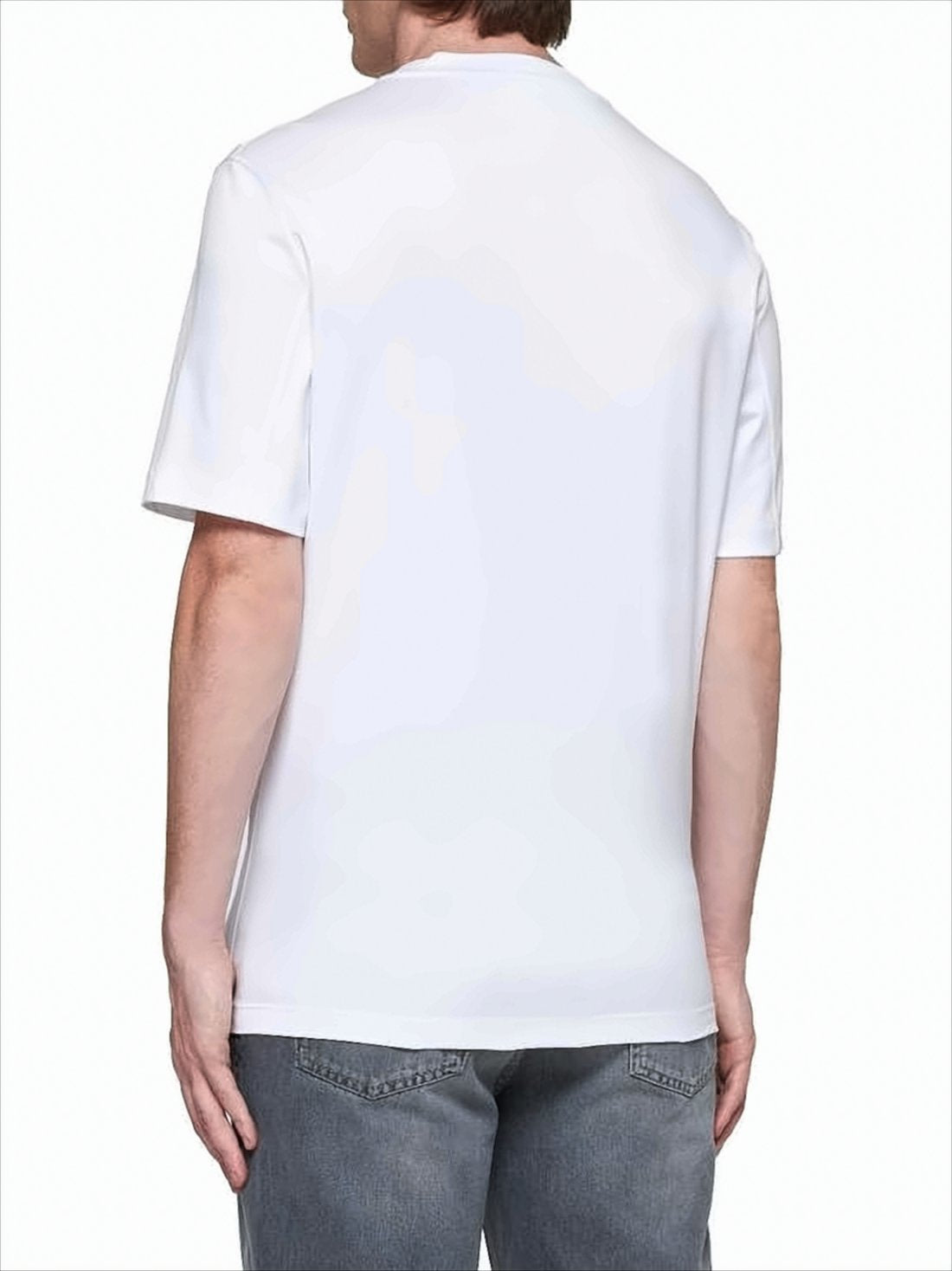 White Minimalist Crew Neck T-Shirt