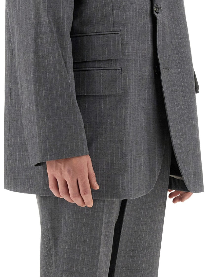 Grey Virgin Wool Jacket