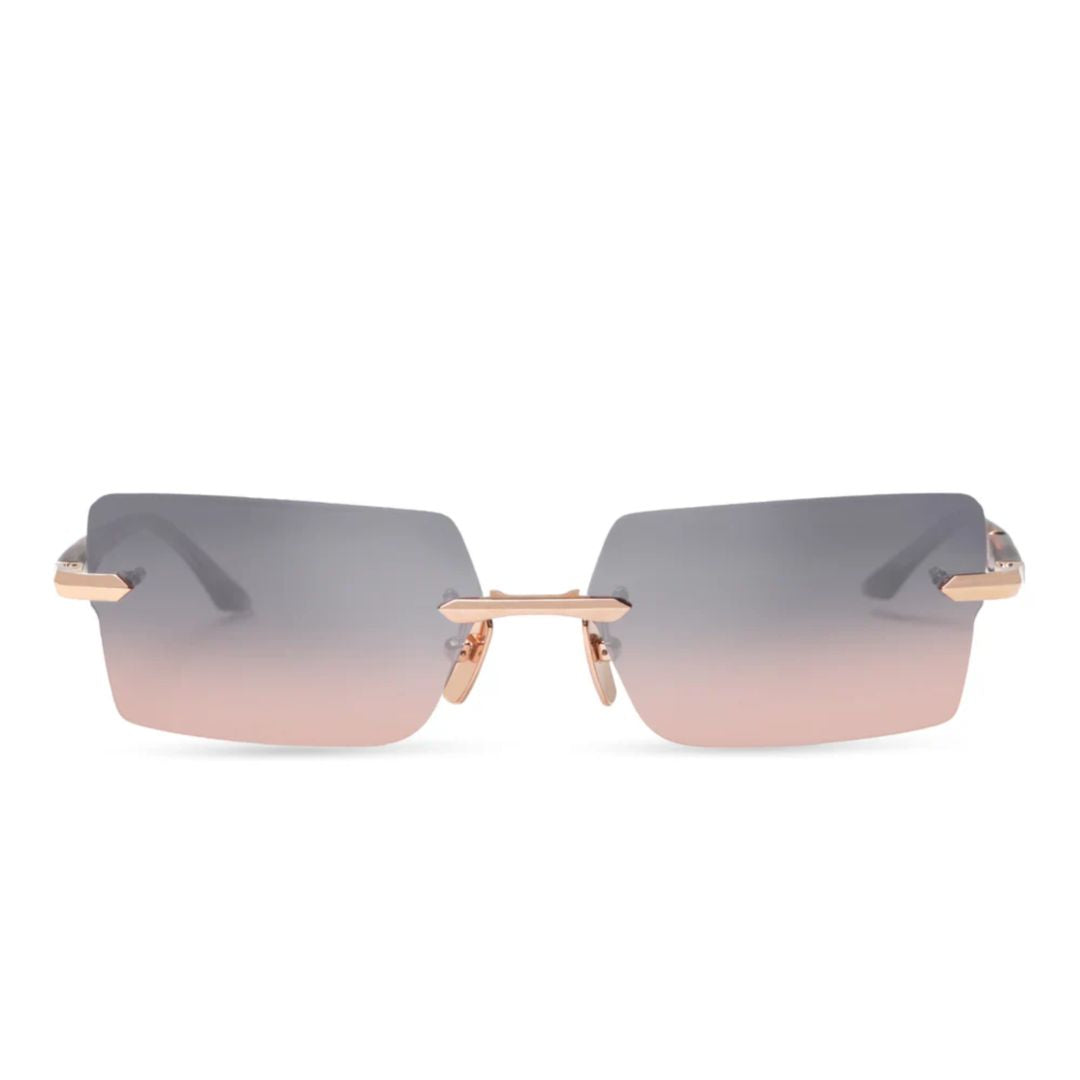 Eymori Rimless Sunglasses with Rectangular Gradient Lenses