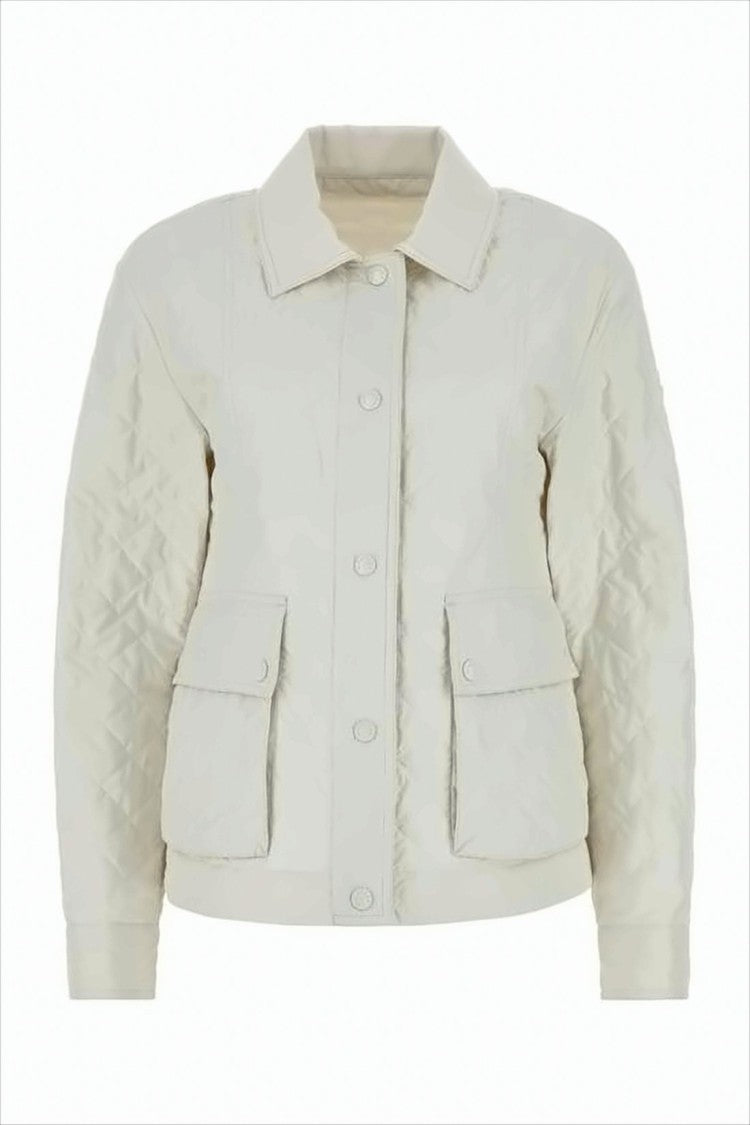 Quilted Casual Jacket with Structured Collar