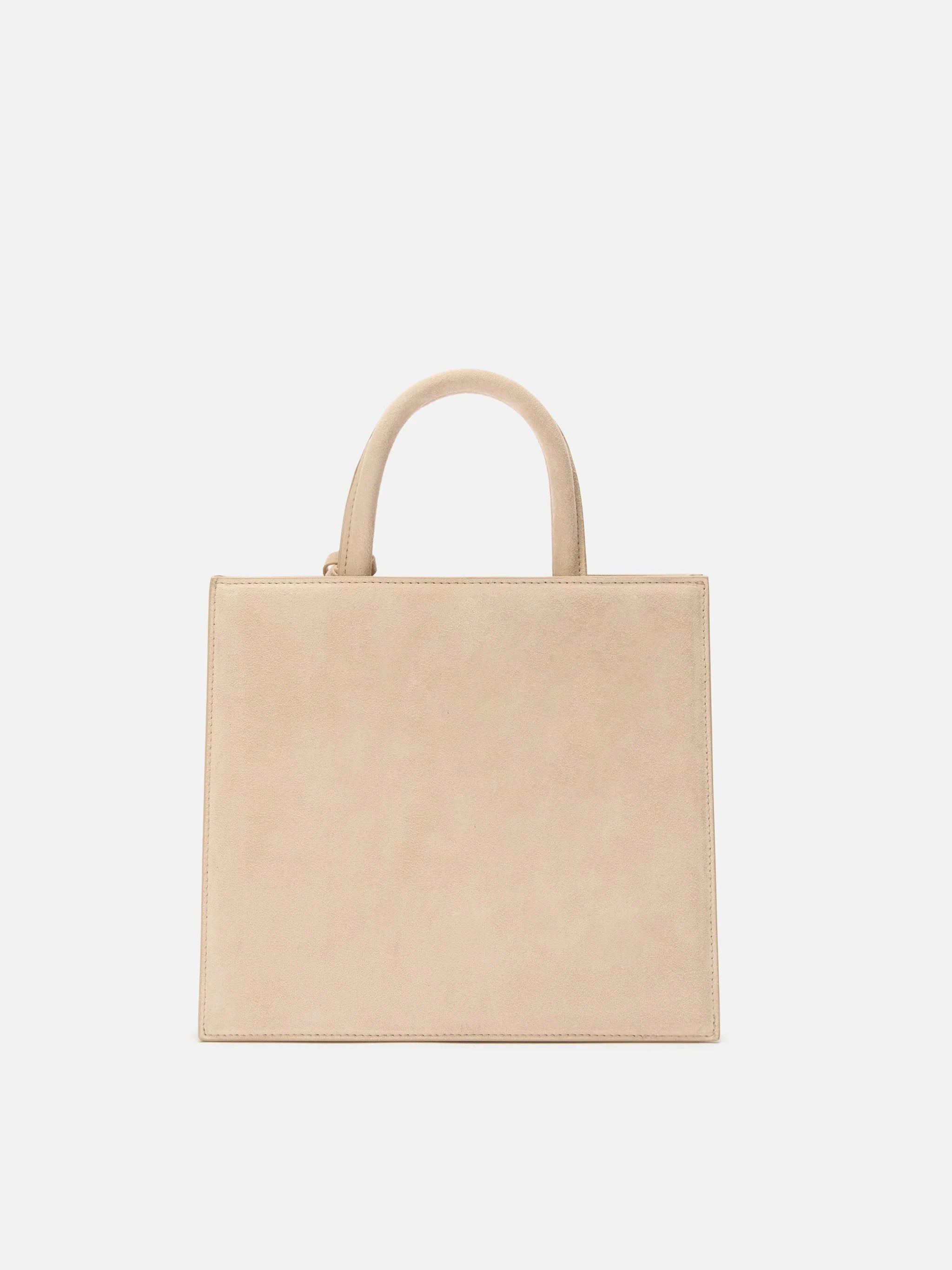 Midi Structured Bag ze gładkiej skóry krowiej