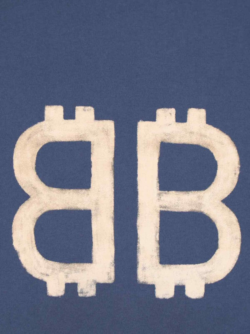 "Crypto" Printed T-Shirt – Vintage Blue