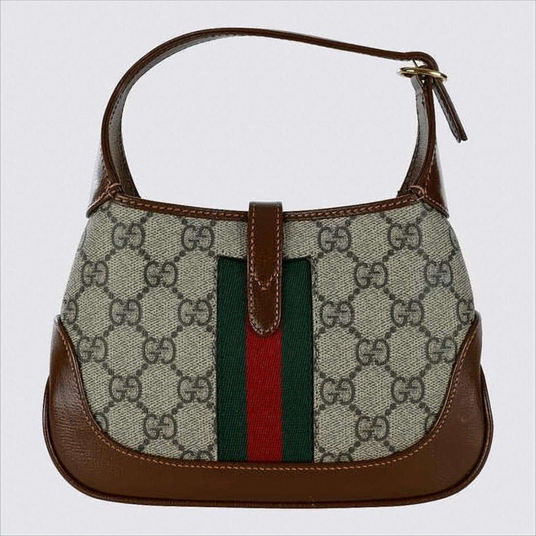 Canvas Mini Shoulder Bag with Signature Monogram