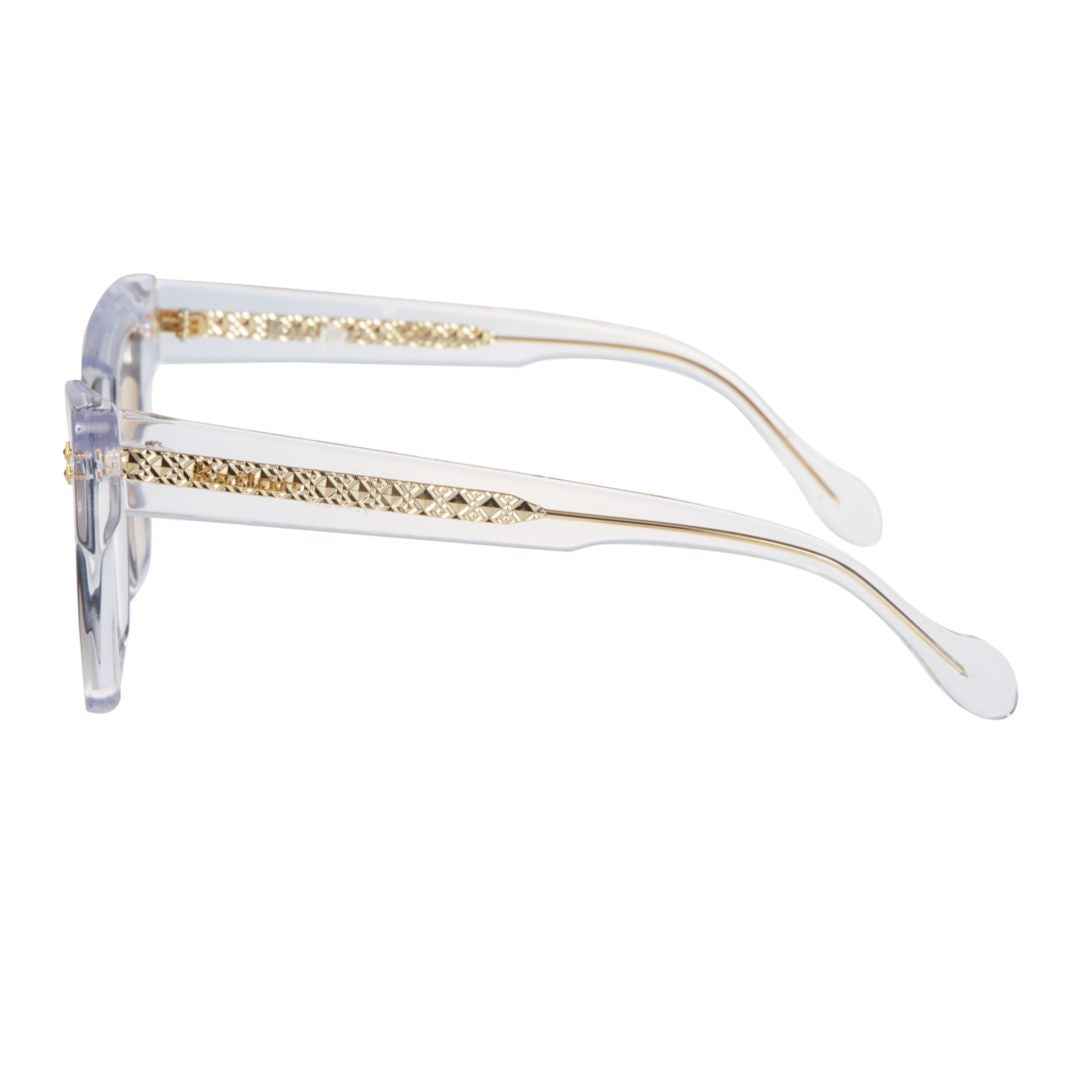 Vanessa Glamour Bold Angular Cat-Eye Sunglasses