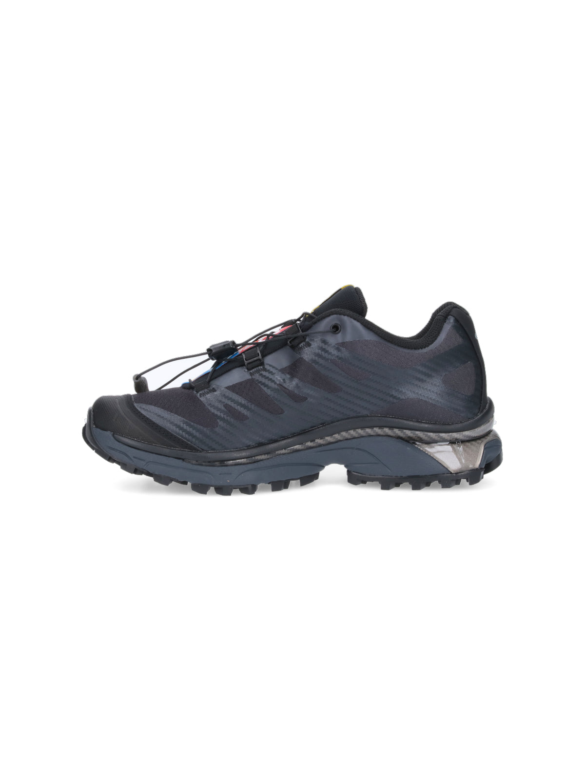 Technical Black Mesh Sneakers With Tpu Details