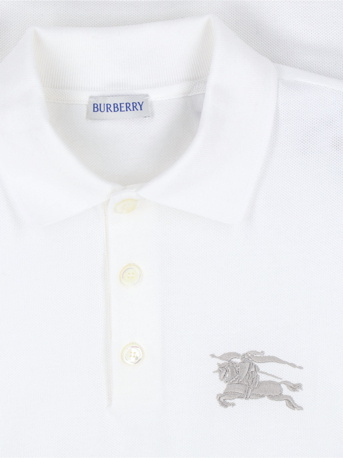 "Ekd" Polo Shirt In White Cotton