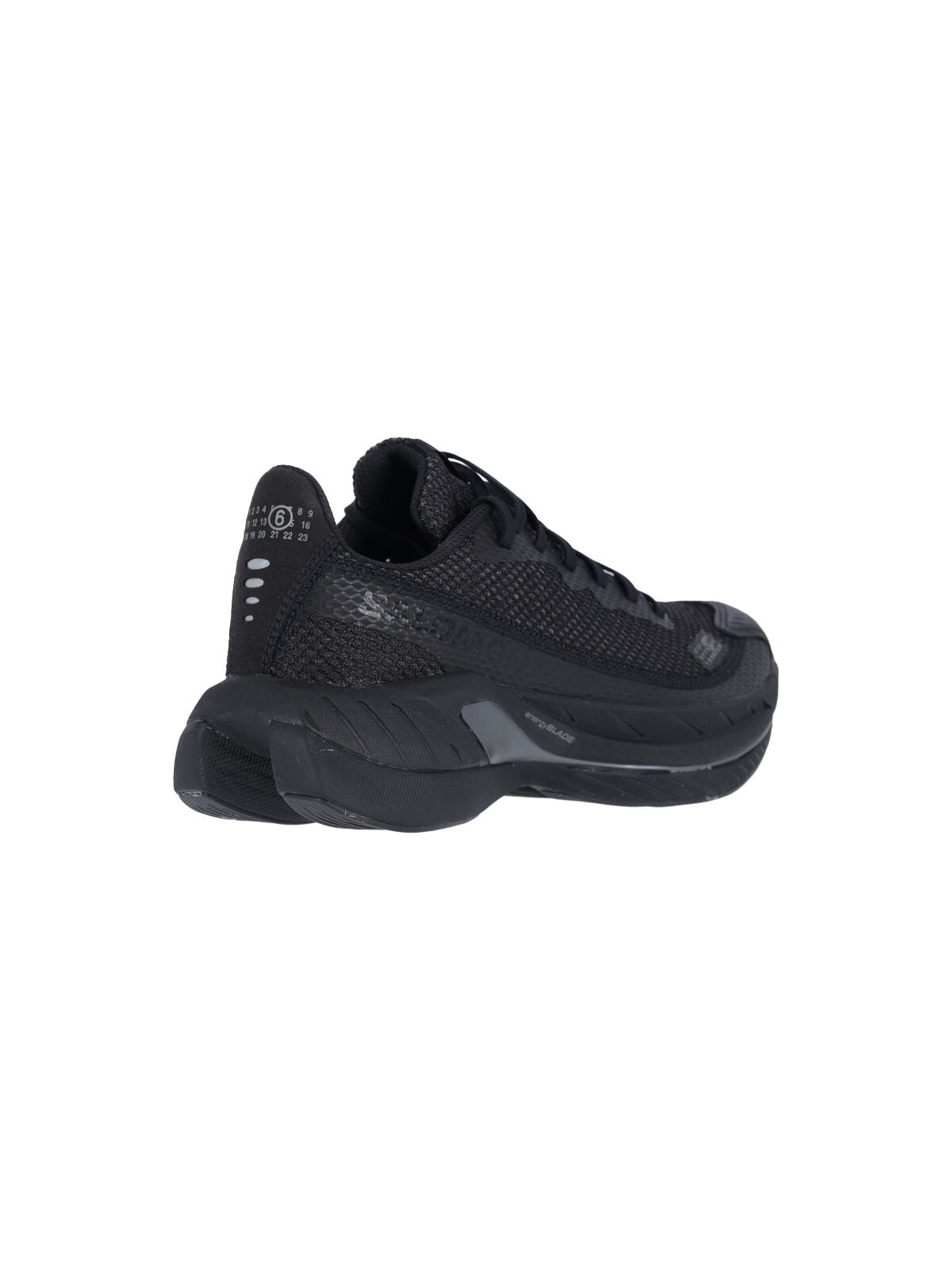 Rounded Toe Sneakers With Textured Rubber Sole And Logo Details