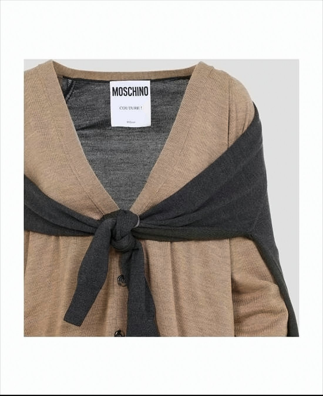 Relaxed Fit Modal Cardigan with Layered Design