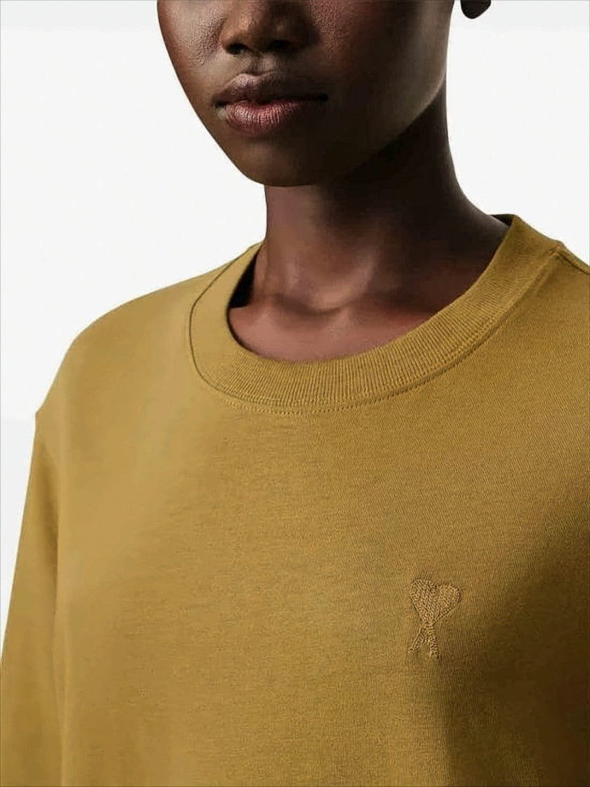 Boxy-Fit Short-Sleeved T-Shirt with Subtle Logo