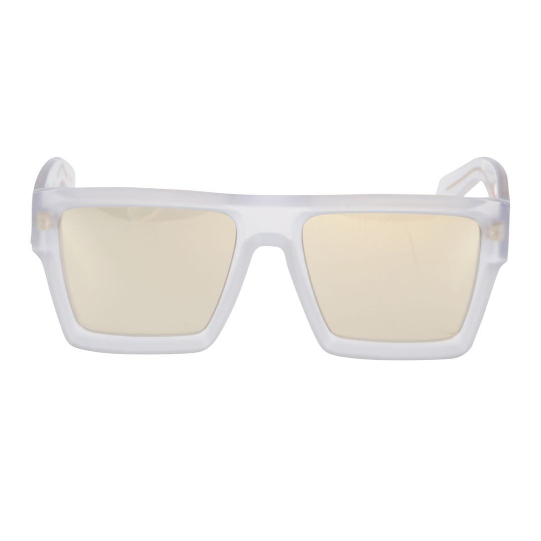 Bandit 1 Oversized Square Sunglasses with Translucent Finish