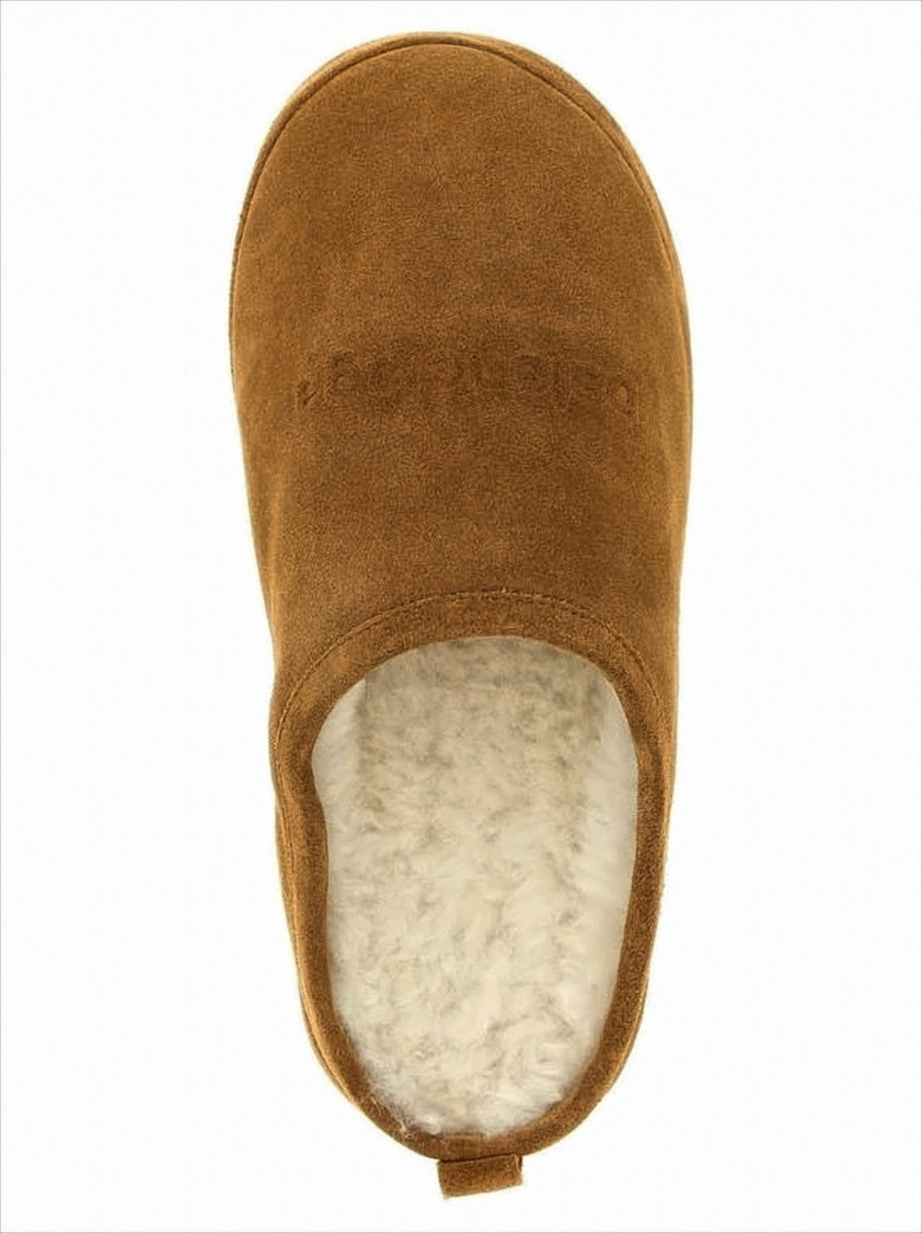 Suede Slip-On Mule Slipper with Plush Interior