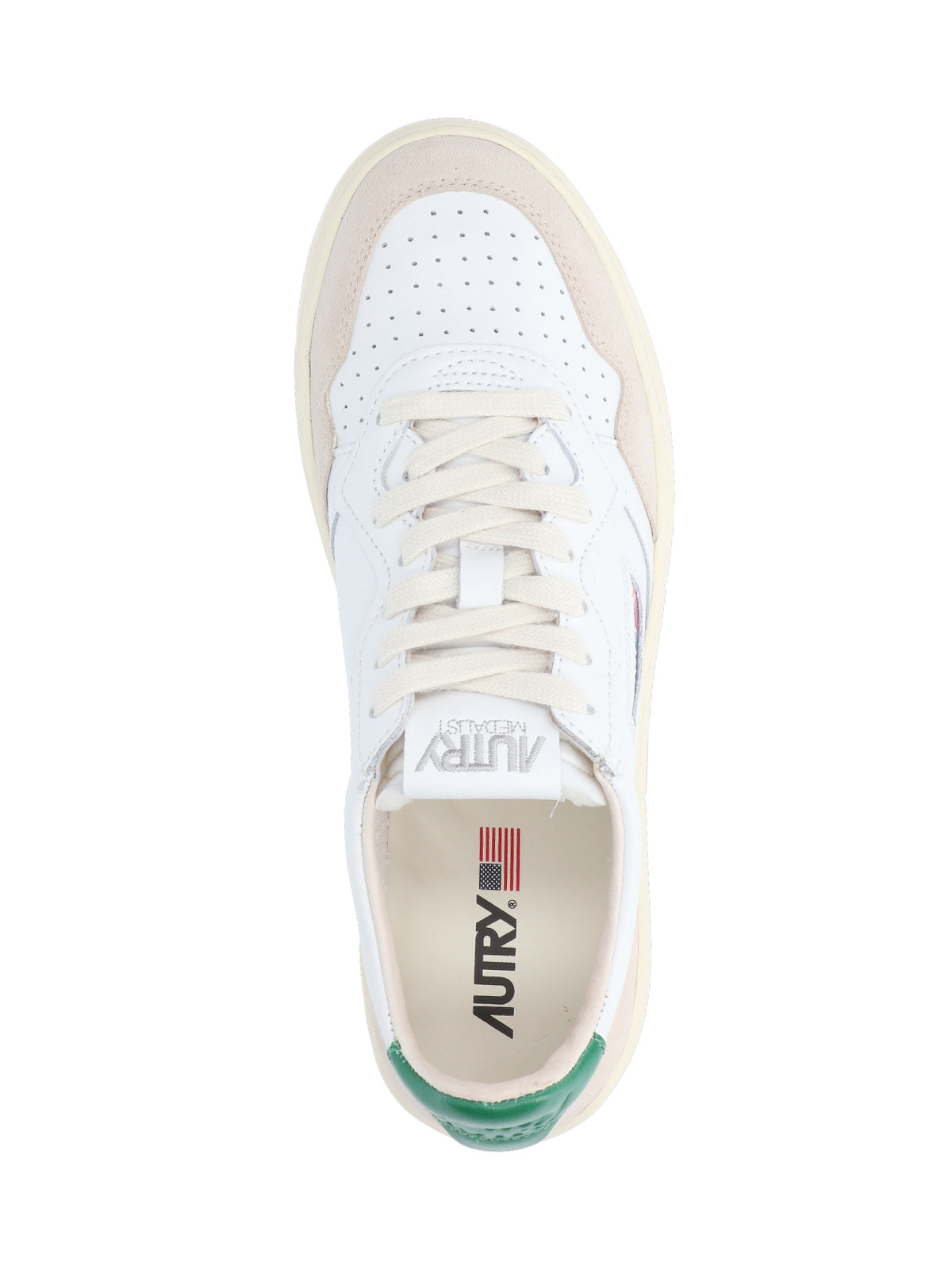 "Medalist" Low Sneakers, In White Leather