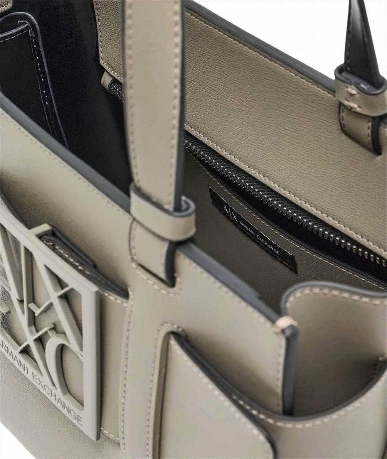 Medium Structured Tote Bag With Logo Buckle