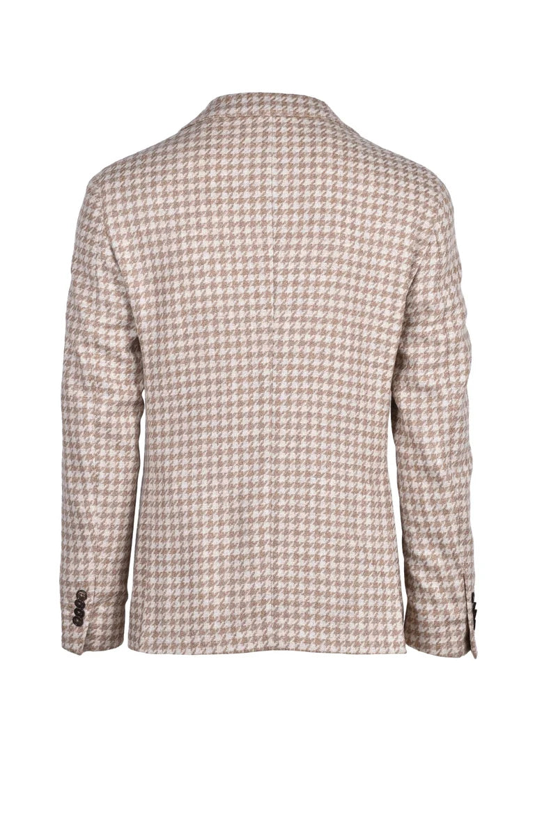 Fitted Jacket - Brown/Beige